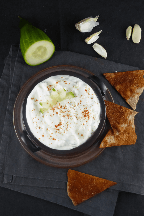 Tzatziki Dip (Greek Yoghurt, Garlic & Cucumber)