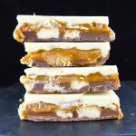 Caramel Shortbread Chocolate Bark