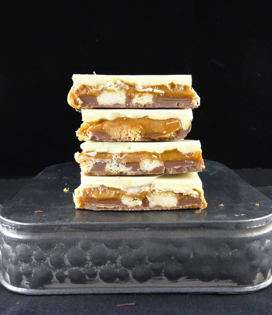 Caramel Shortbread Chocolate Bark