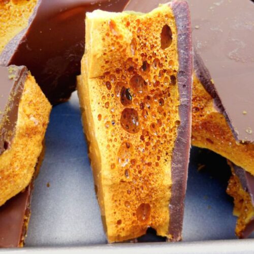 Chocolate Cinder Toffee honeycomb