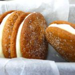 picture of ginger cookies with a lemon filling