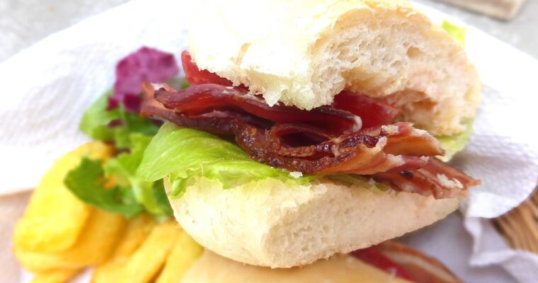 From Scratch BLT (with spelt buns and smoky chilli mayo)