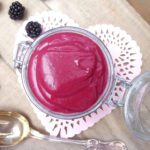 Homemade Blackberry Curd (no refined sugar and less butter)