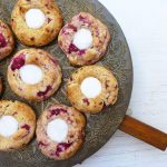 Raspberry Spelt Thumbprint Cookies