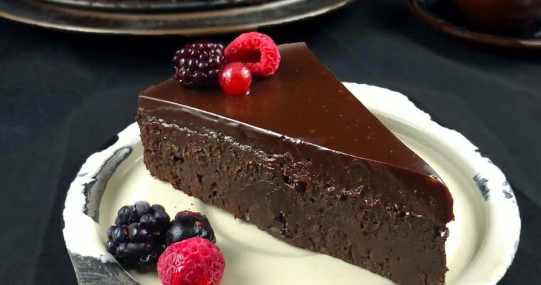 Chocolate Fudge Kladdkaka (Swedish Sticky Cake)