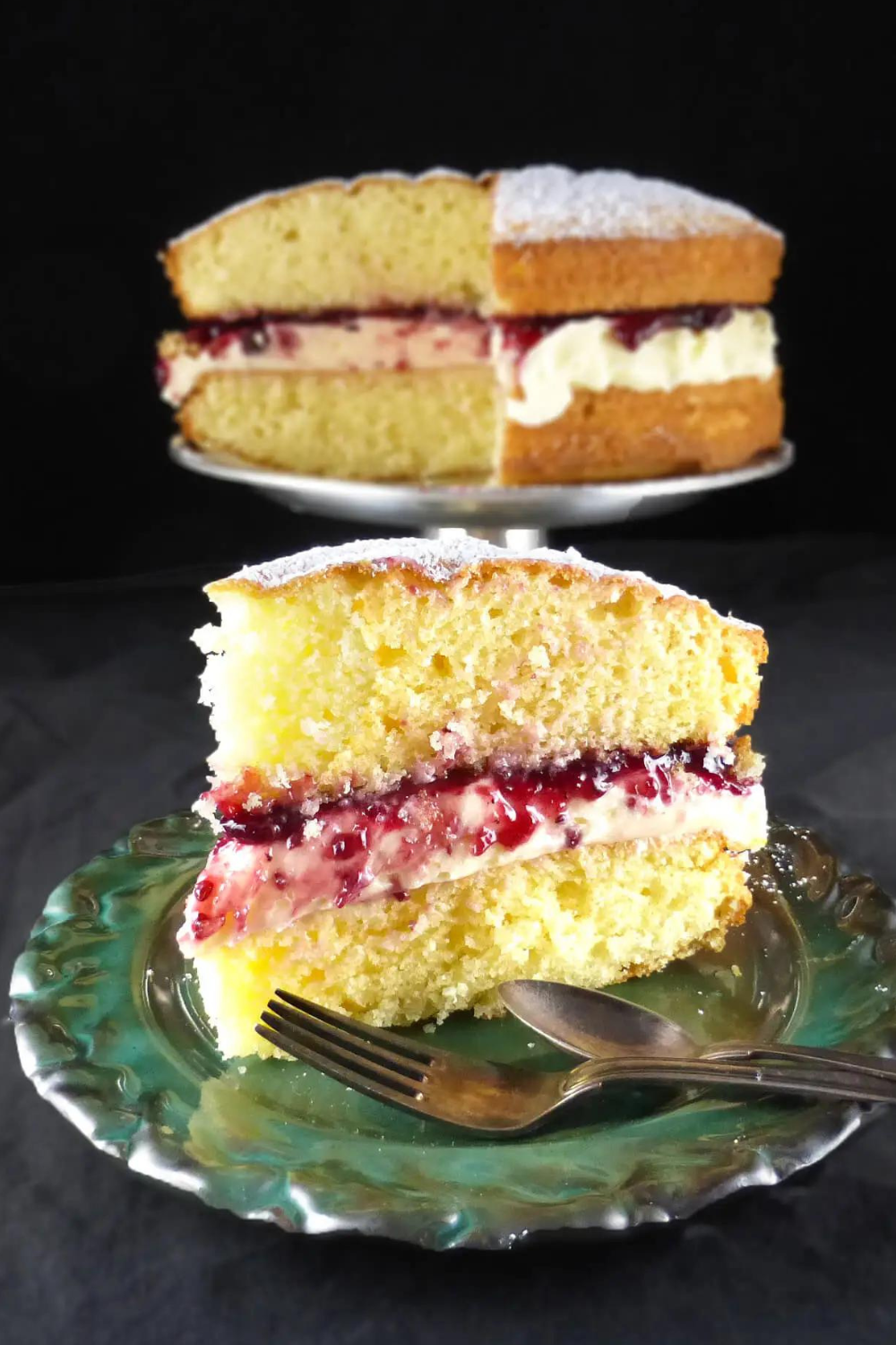 Spelt Victoria Sandwich Cake (with buttercream icing)