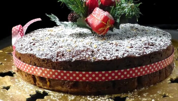 Simple Last Minute Christmas Fruit Cake