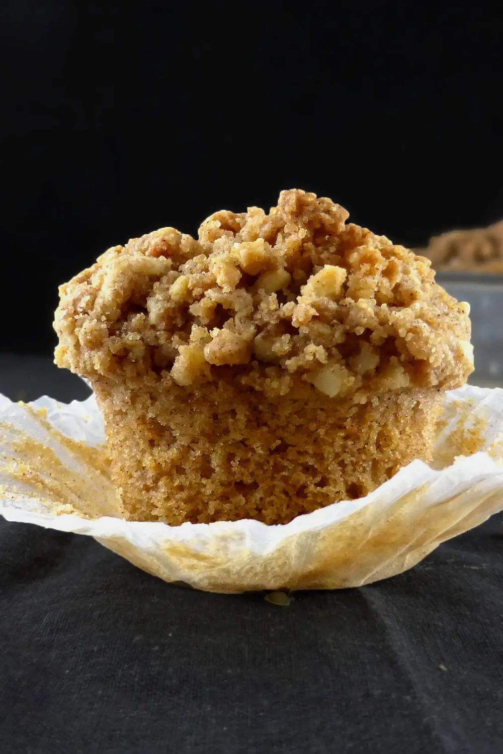 Cinnamon Spelt Muffins with an Almond Streusel Topping