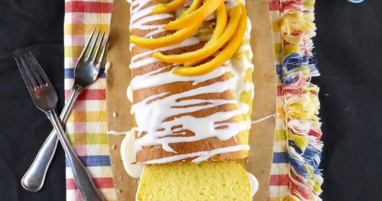 Orange Drizzle Spelt Loaf Cake