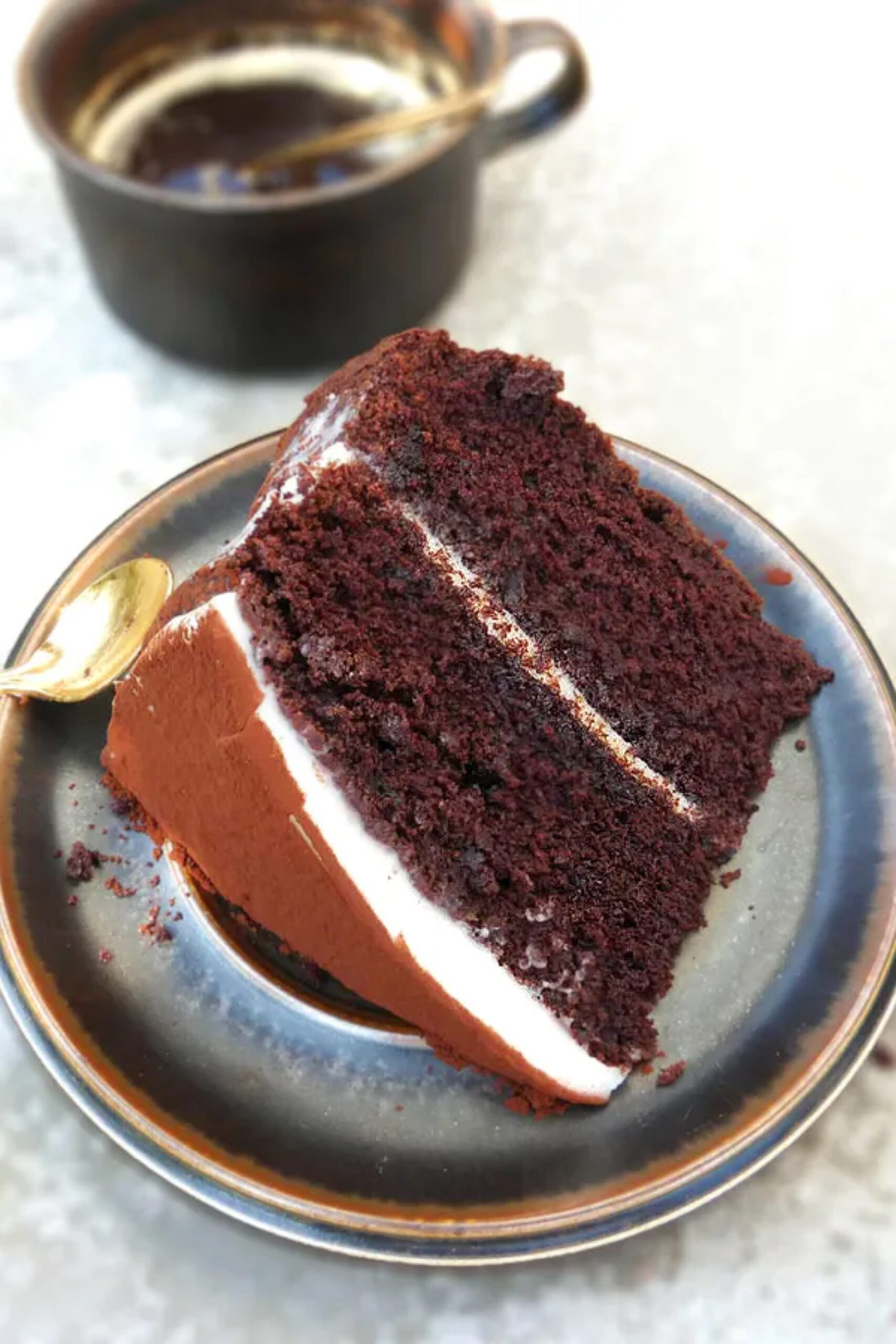 Almost Tiramisu Double Espresso Chocolate Layer Cake