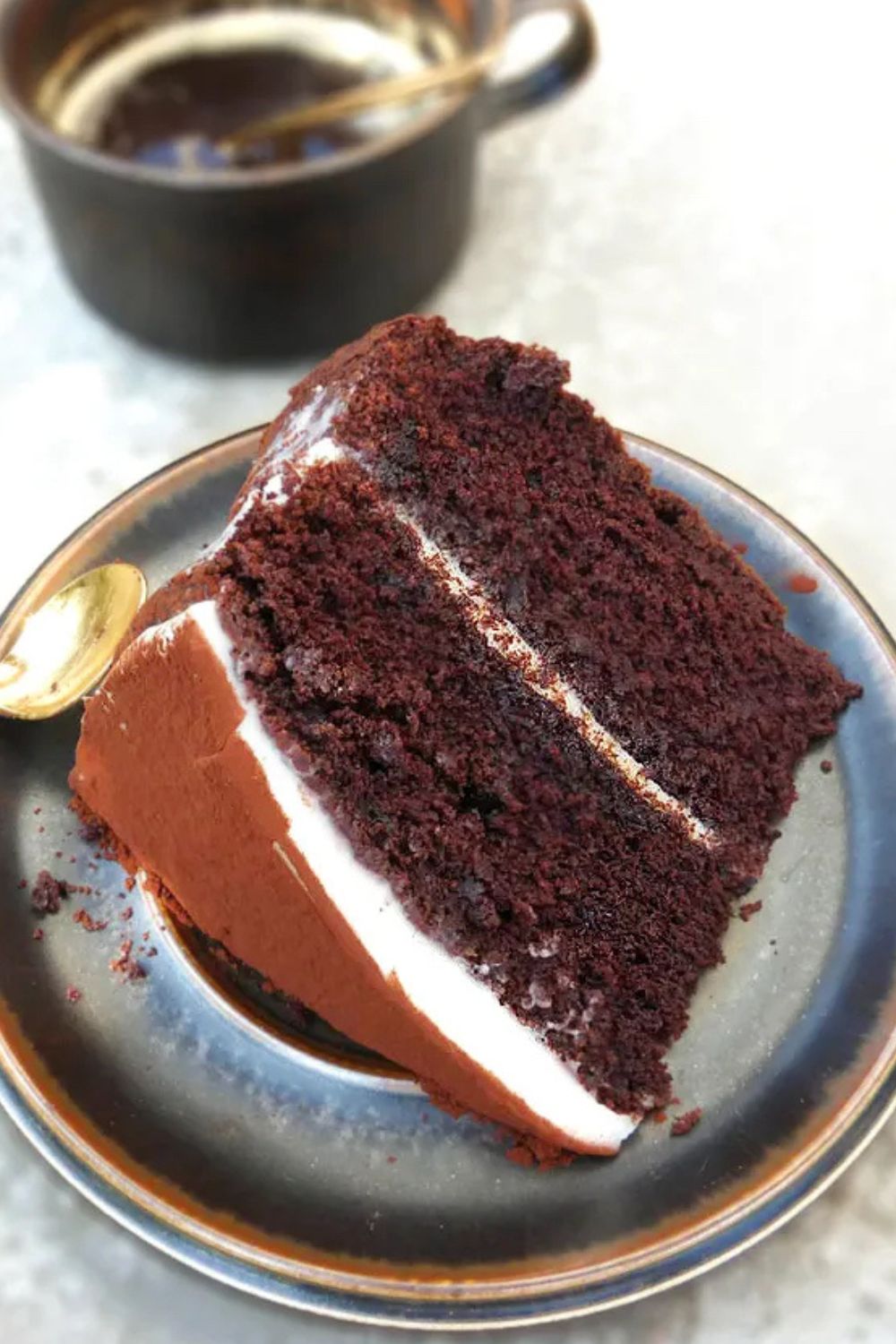 Almost Tiramisu Double Espresso Chocolate Layer Cake