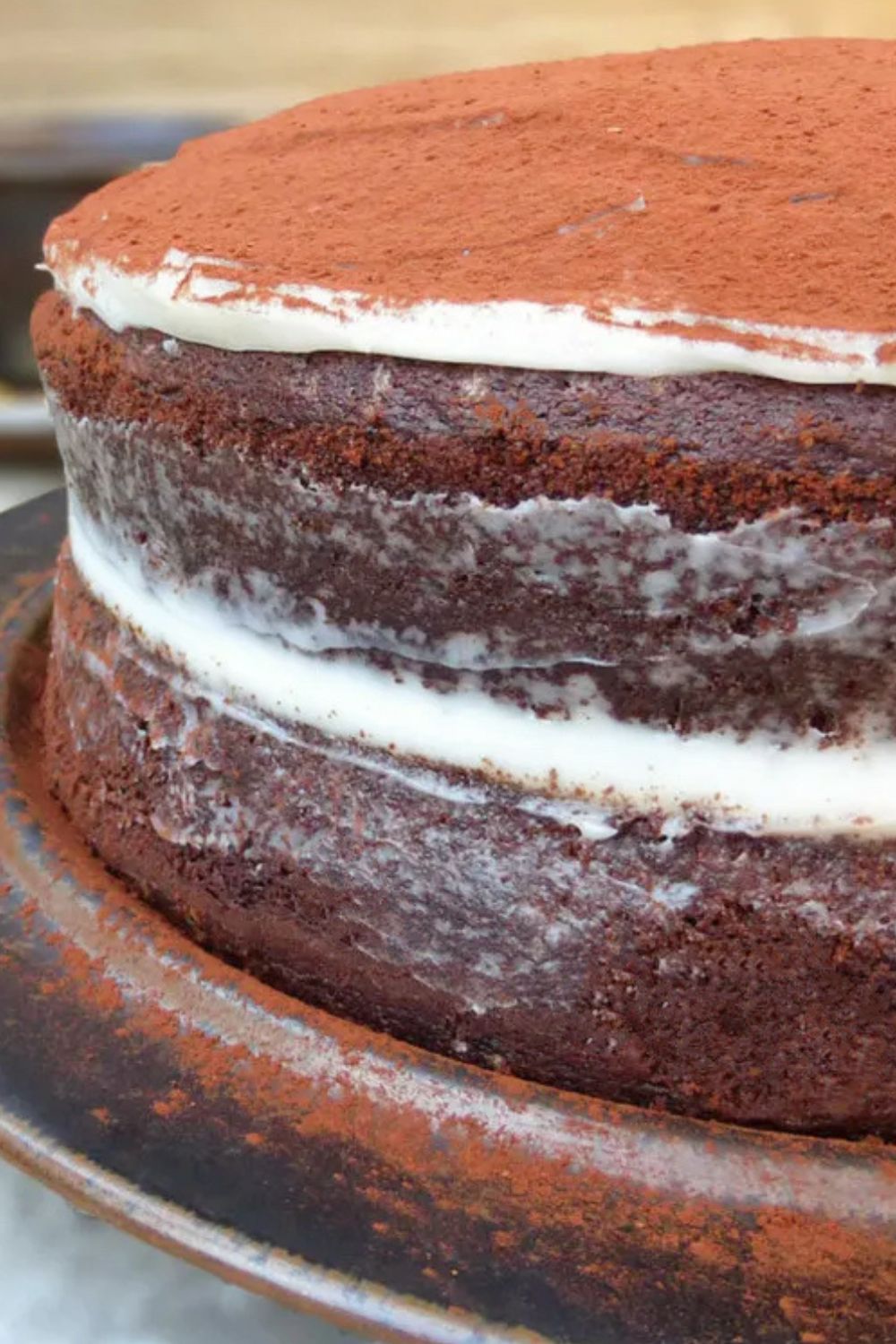 Almost Tiramisu Double Espresso Chocolate Layer Cake