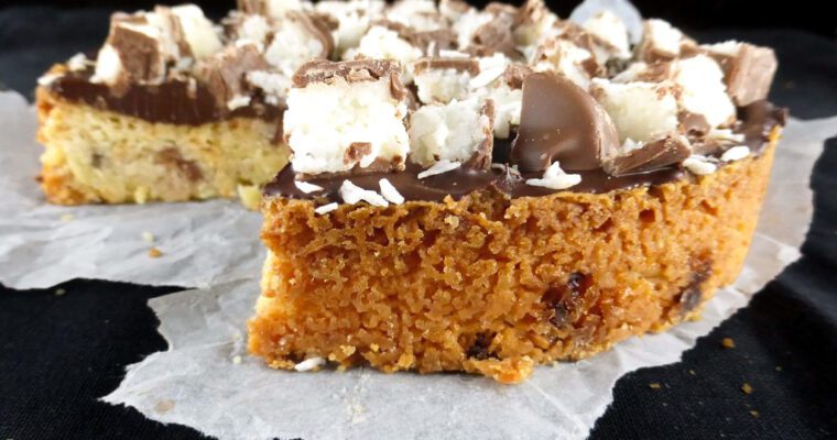 Coconut Cookie Pie (with Bounty and Chocolate Ganache)