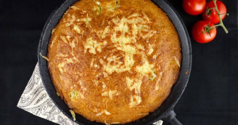 Spelt Jalapeño Cornbread (less sugar)