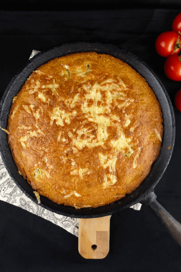 Spelt Jalapeño Cornbread (less sugar)