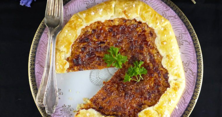 Västerbotten Cheese and Red Onion Spelt Galette