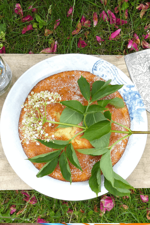 Simple Elderflower and Lime Drizzle Cake