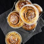 plate of cinnamon buns