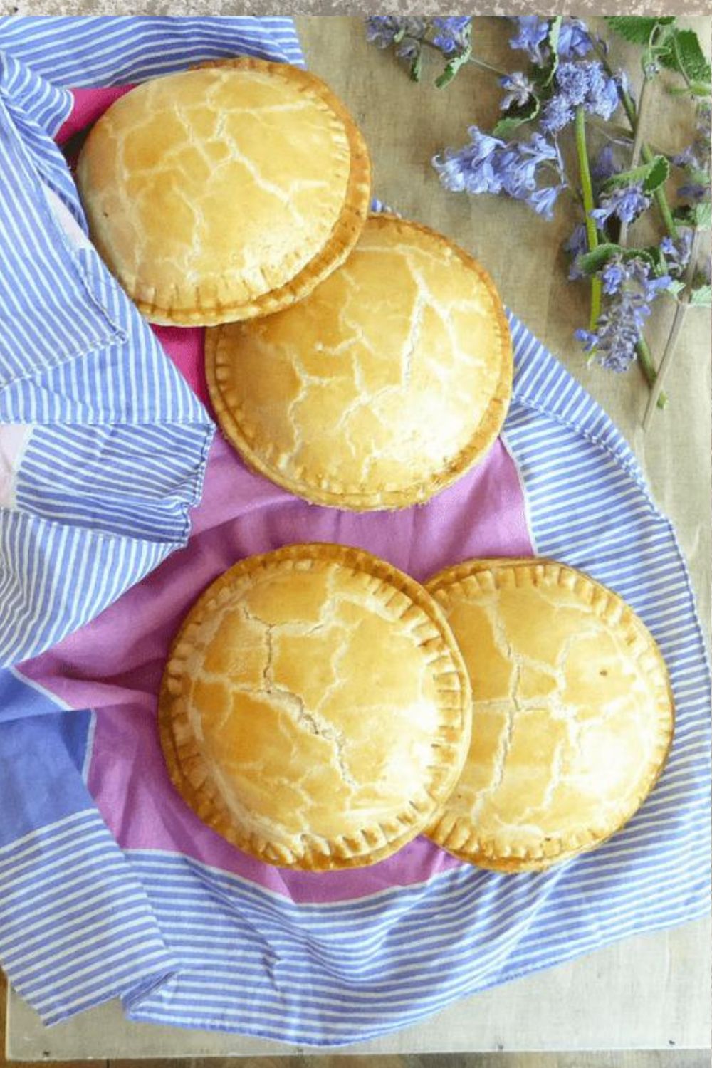 Chicken and Ham Pies with Homemade Spelt Pastry