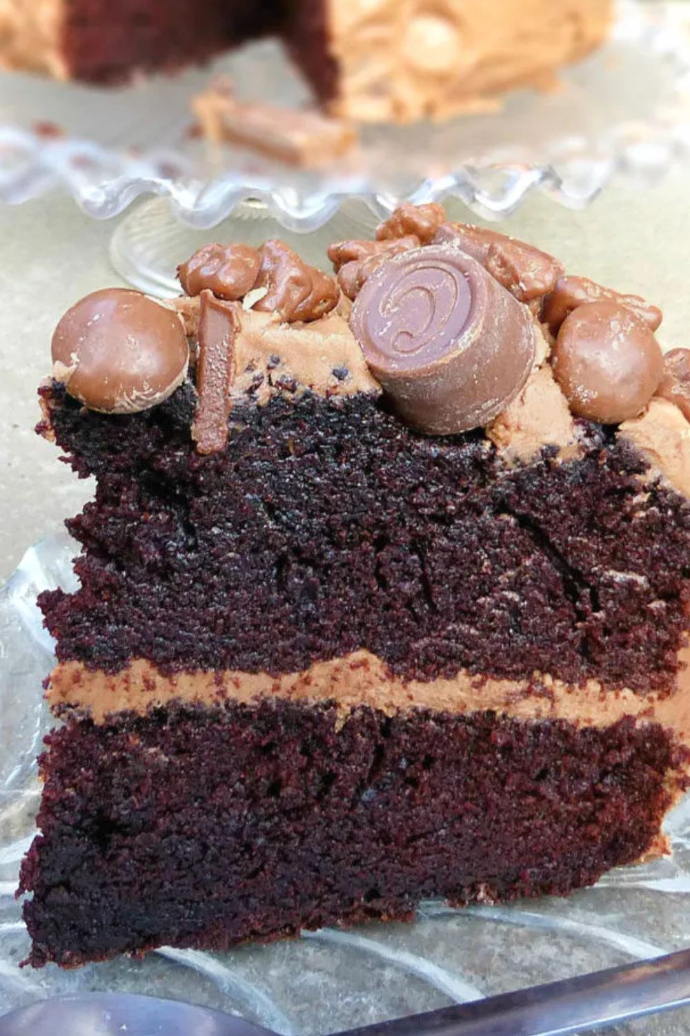 Chocolate Overload Cake with Nutella Cream Cheese Frosting