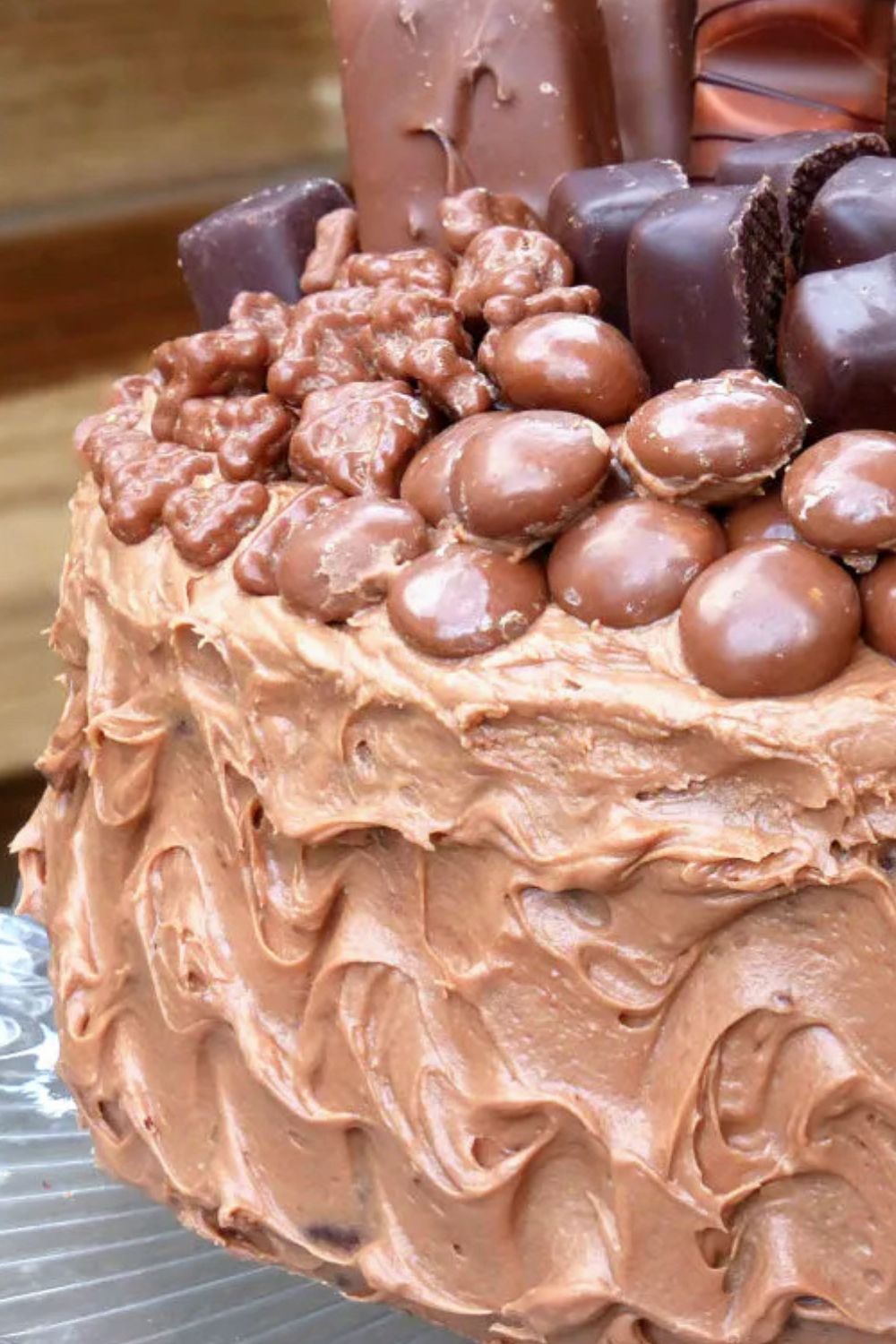 Chocolate Overload Cake with Nutella Cream Cheese Frosting