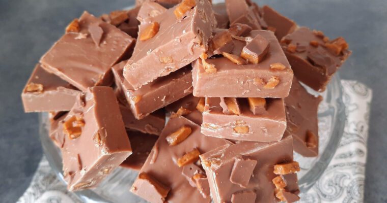Milk Chocolate Fudge with Crunchy Daim