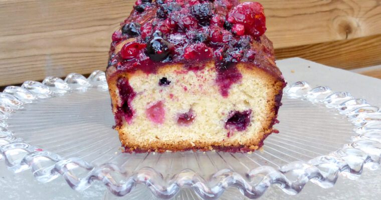 Summer Berry Drizzle Loaf Cake