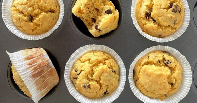Whole Orange & Raisin Spelt Muffins (low fat and less sugar)
