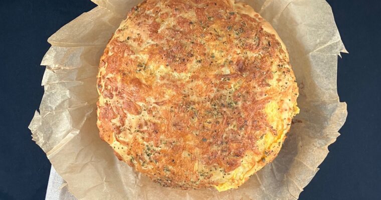 Cheddar Cheese and Garlic Spelt Bread