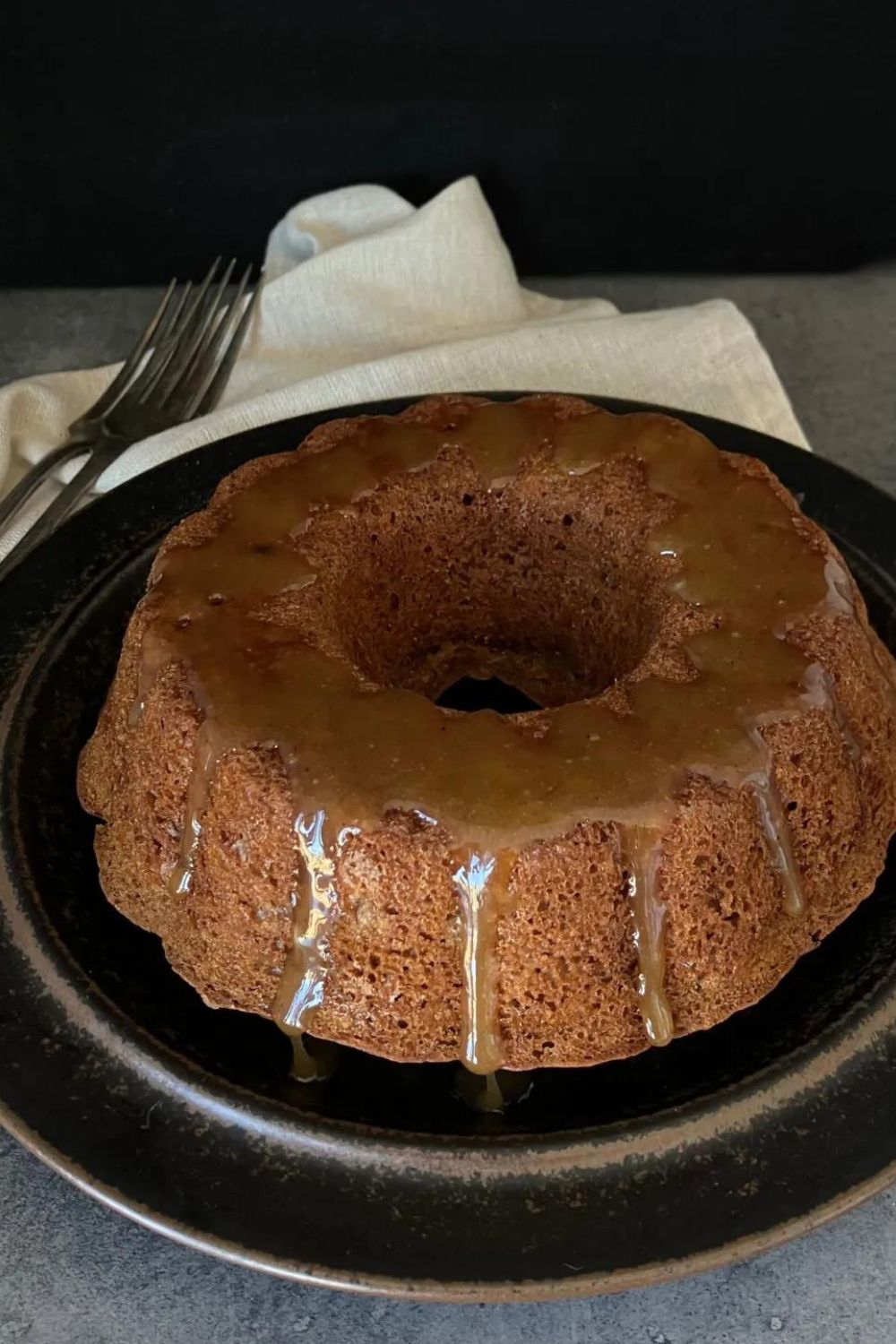 Spelt Cinnamon and Honey Cake with a Honey Butter Drizzle