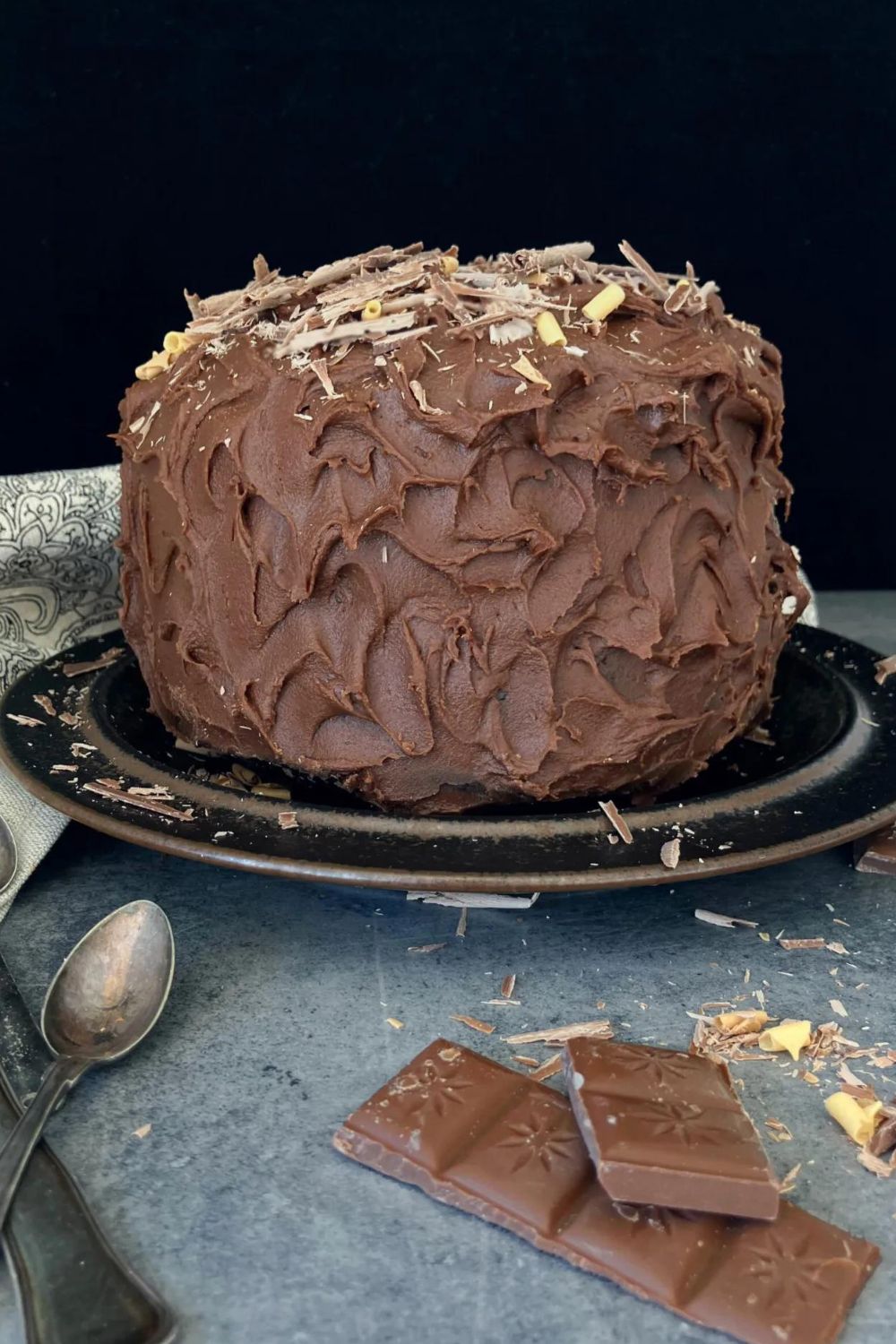 Spelt Flour Chocolate Fudge Cake (Adaptable)