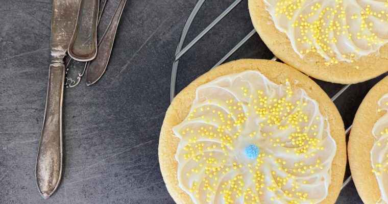 Spelt Butter Cookies with White Chocolate