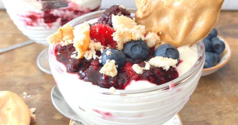 Greek Yoghurt Eton Mess with Mixed Berries