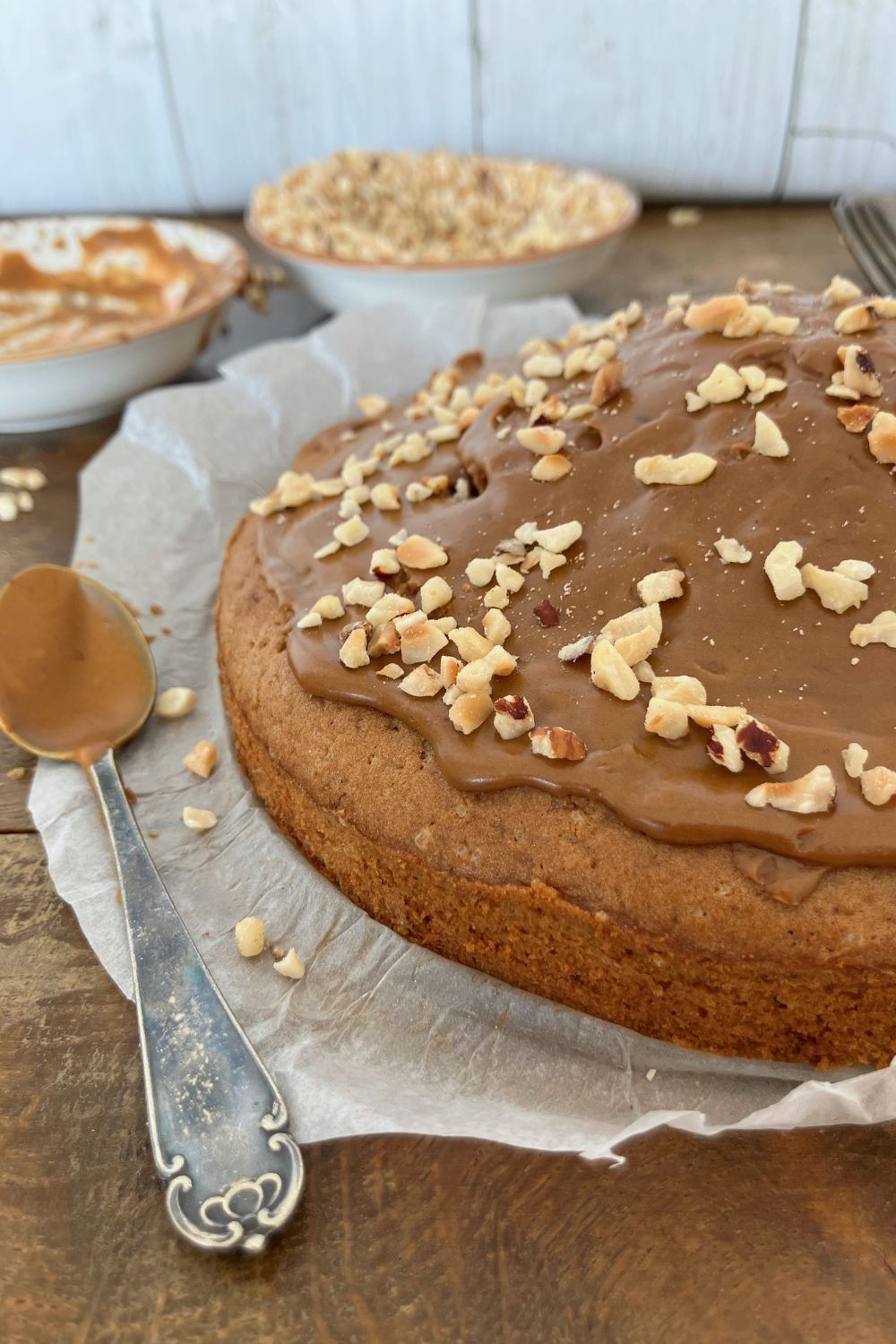 Spelt Airfryer Coffee Cake with Coffee Icing