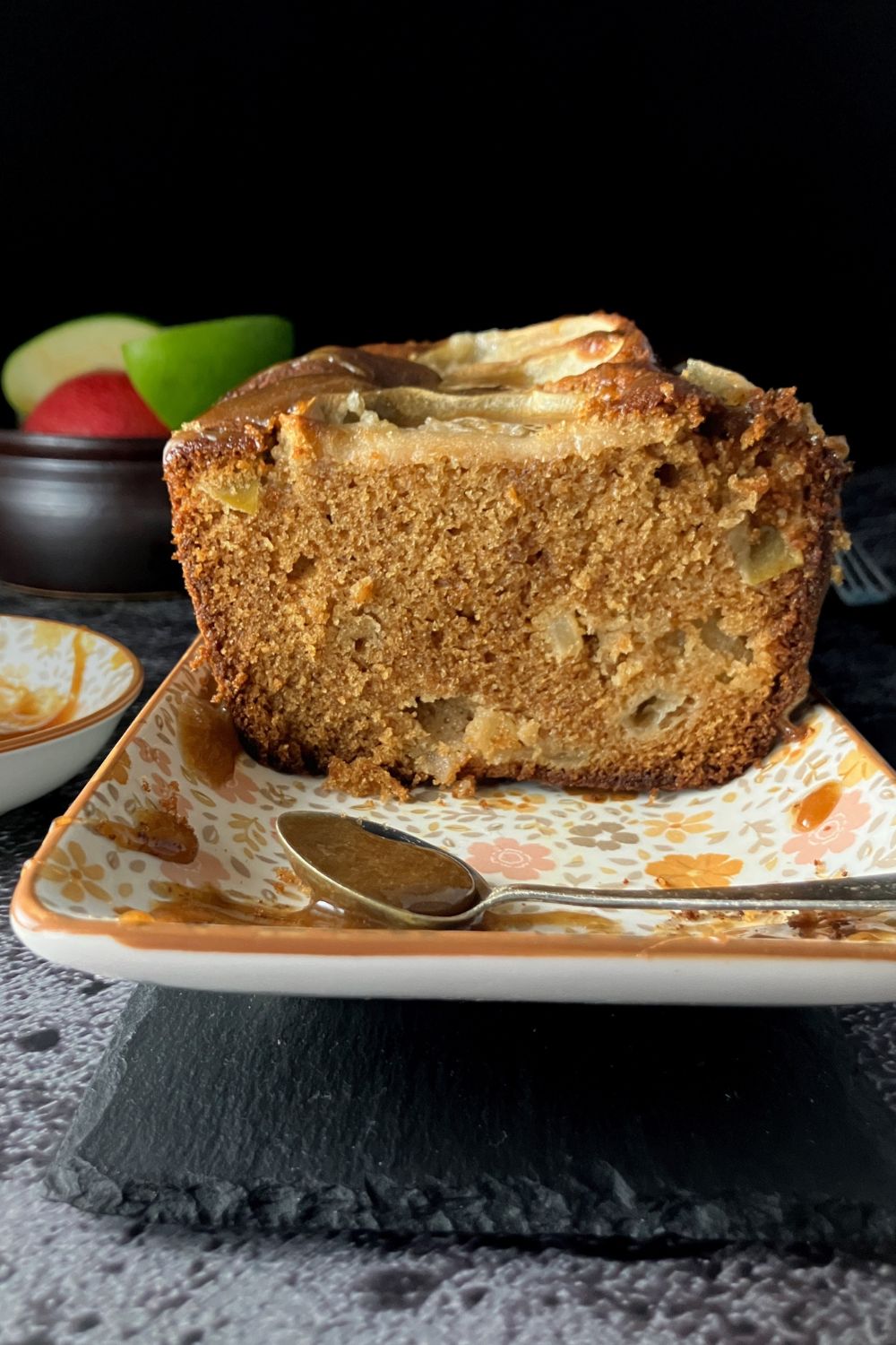 Apple and Ginger Cake (with Coconut Sugar Caramel)