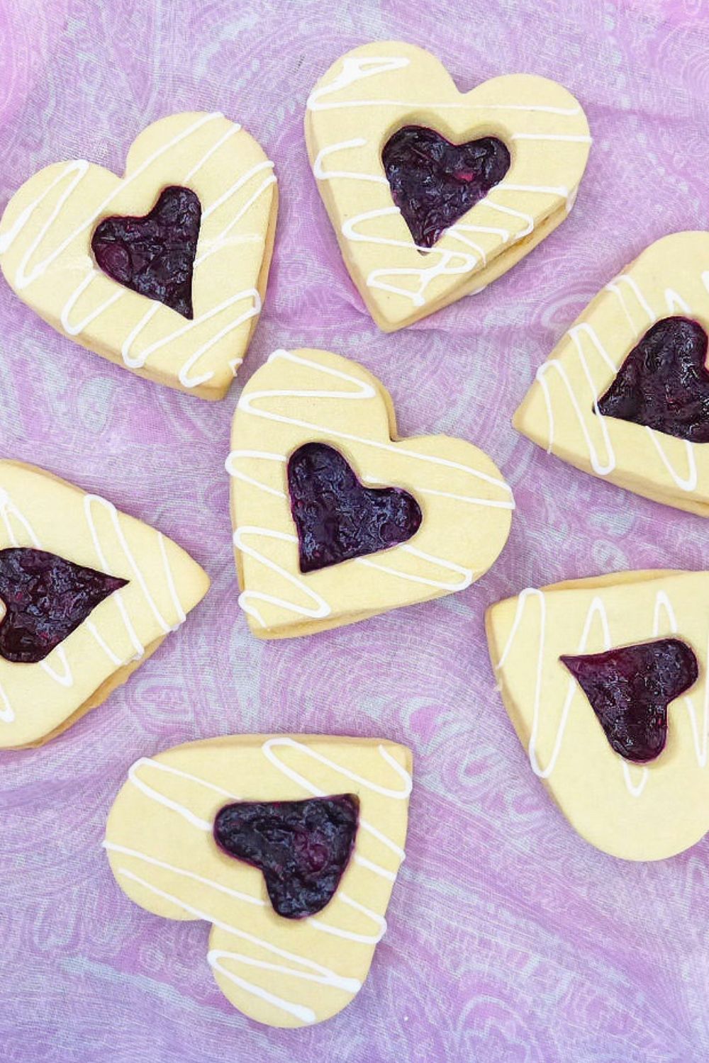 Jam Love Heart Butter Cookies (for your Valentine)
