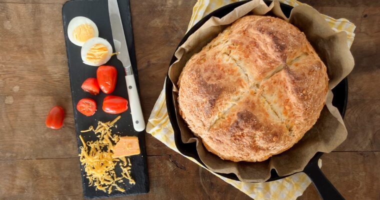 Spelt Cheddar Soda Bread