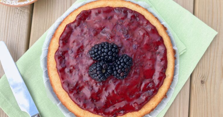 Lime and Blackberry Swedish Mud Cake