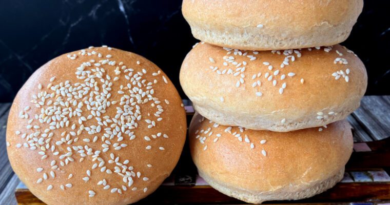 From Scratch: Spelt & Graham Flour Hamburger Buns