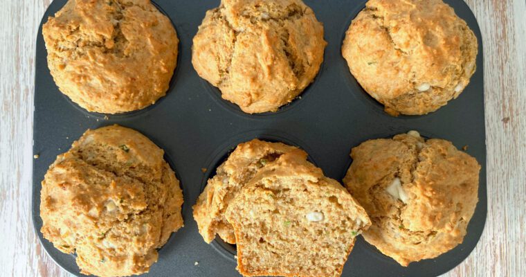 Fullkorns-Dinkel Muffins med Feta och Gräslök